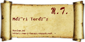 Méri Teréz névjegykártya
